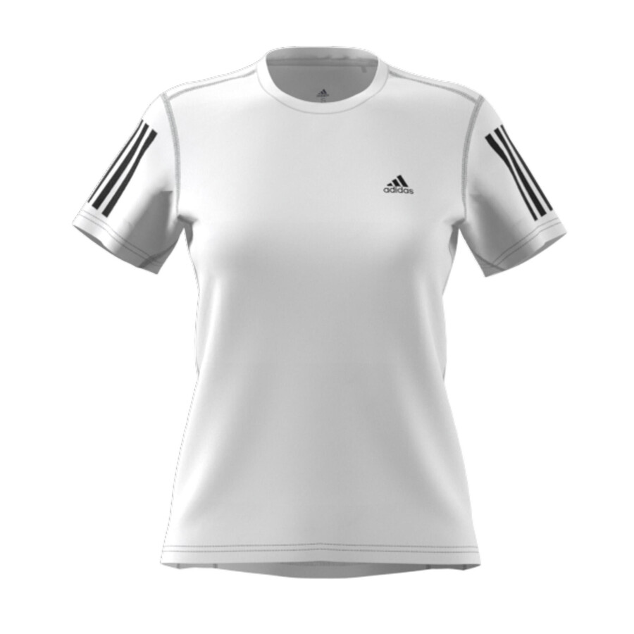 Remera de Mujer Adidas Own the Run &lt;span&gt;Blanco - Negro&lt;/span&gt;