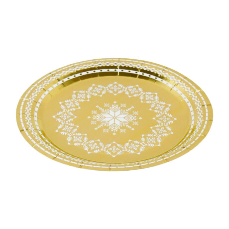 Platos decartables x12 con diseño navideños Platos decartables x12 con diseño navideños