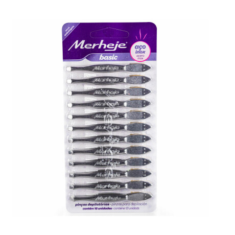 Pinza de cejas MERHEJE x12u Pinza de cejas MERHEJE x12u