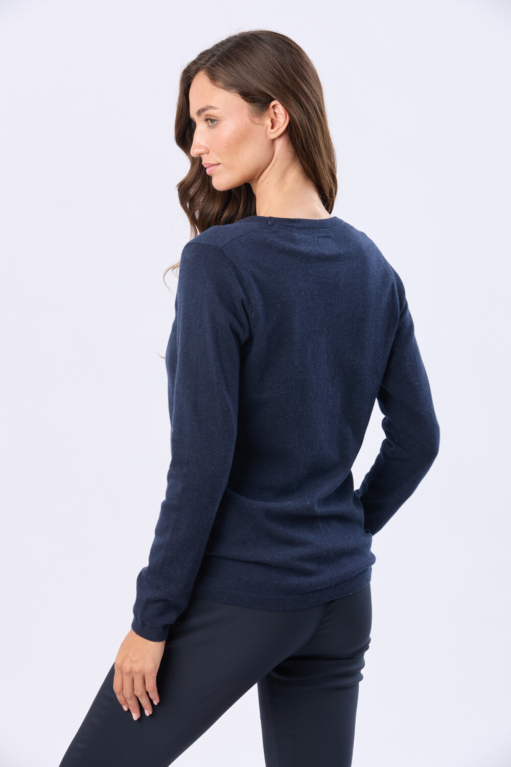 CARDIGAN LISO Marino
