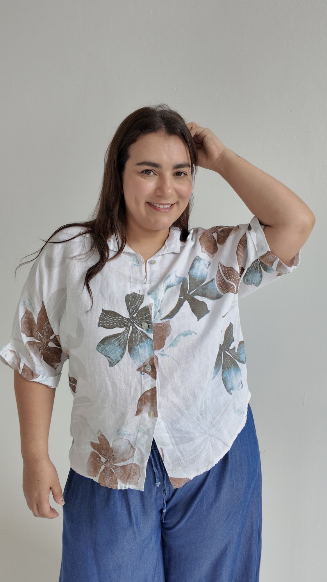 Blusa hawai Blanco
