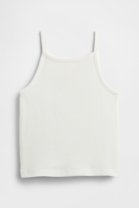 Musculosa Rib Toddler Niña New Off White