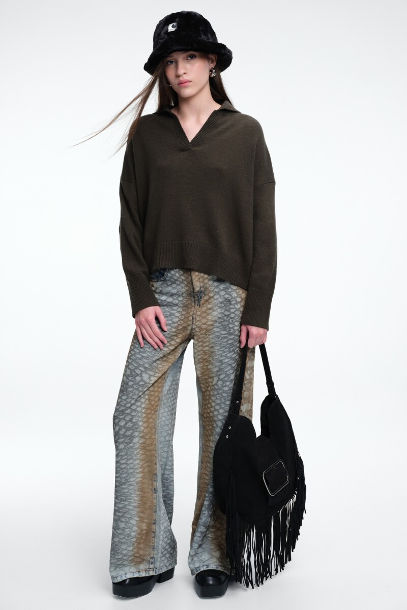 SWEATER COLLAR Verde