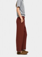 Pantalón Fluido Con Bolsillos canela