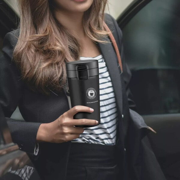 Vaso Térmico Para Cafe Y Te 350ml NEGRO