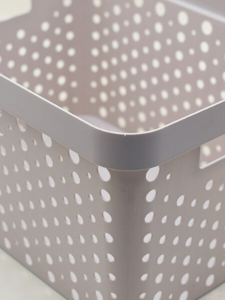 CESTO ORGANIZADOR GRIS