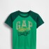 V-FRCH SS LOGO GRPH RAGLAN T GALLANT GREEN