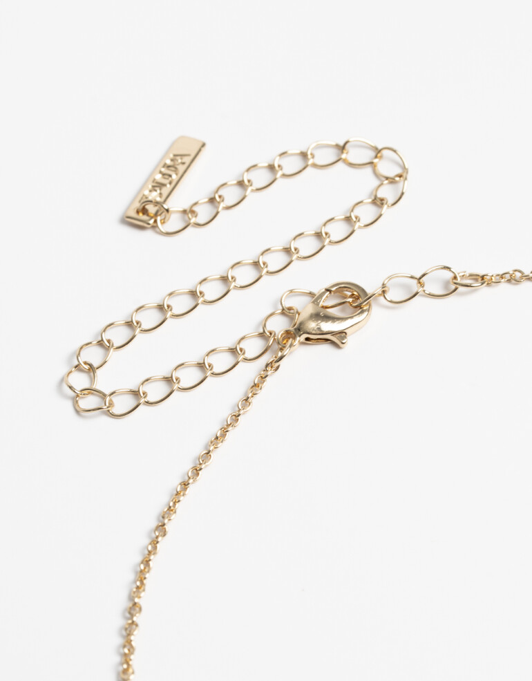 Cadena Corta con Dije Metal Cadena Corta Dije Cafetera - Dorado