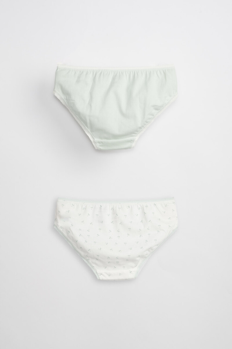 Pack x2 bombachas Cerezas Verde