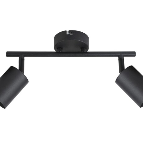 Spot 2 Luces Orientable Para Adosar En Techo / Pared Negro