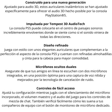 Auriculares inalámbricos PS5 camuflado V01
