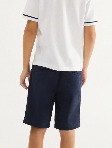 BERMUDA INFANTIL CON BOLSILLO AZUL