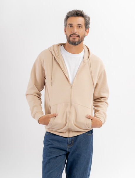 Campera felpa Enzo beige