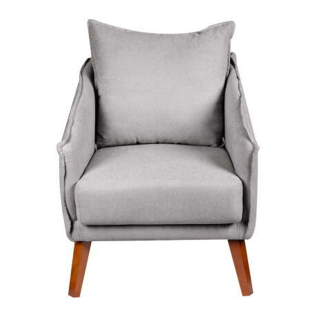 BUTACA TELA-Y-MADERA GRIS COLIN