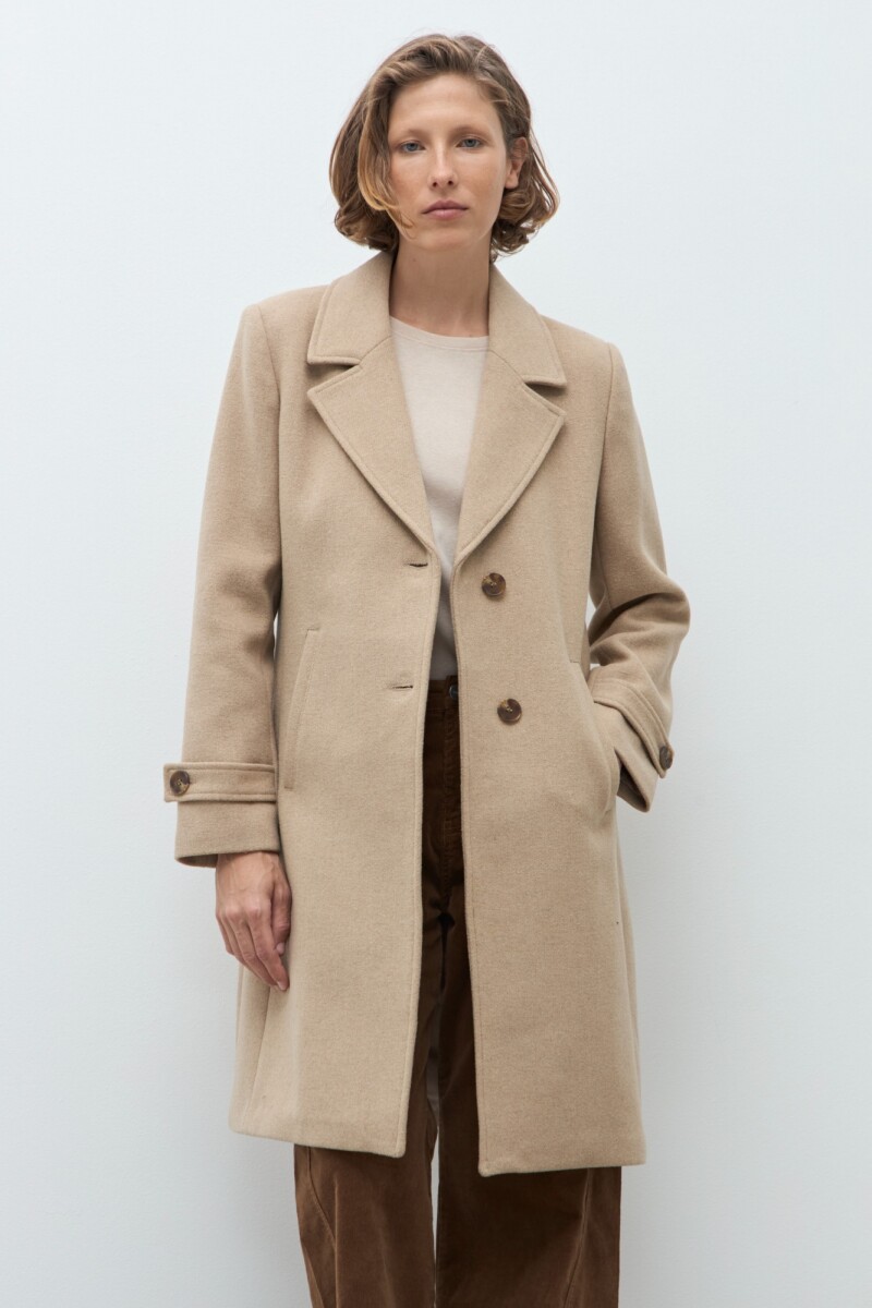 Tapado clásico beige melange