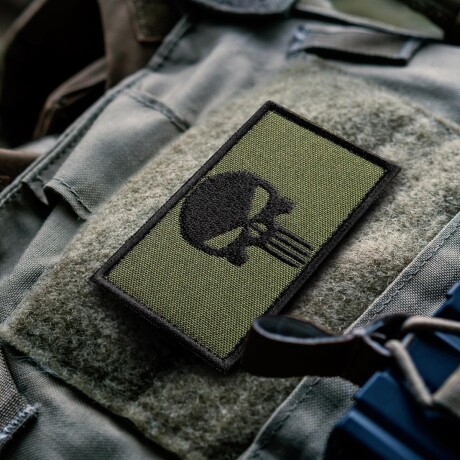 Parche bordado bandera Punisher Verde