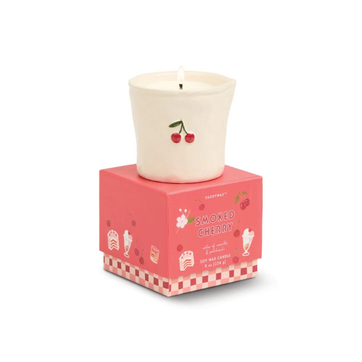 Vela aromática de cerámica 8oz - Smoked Cherry 