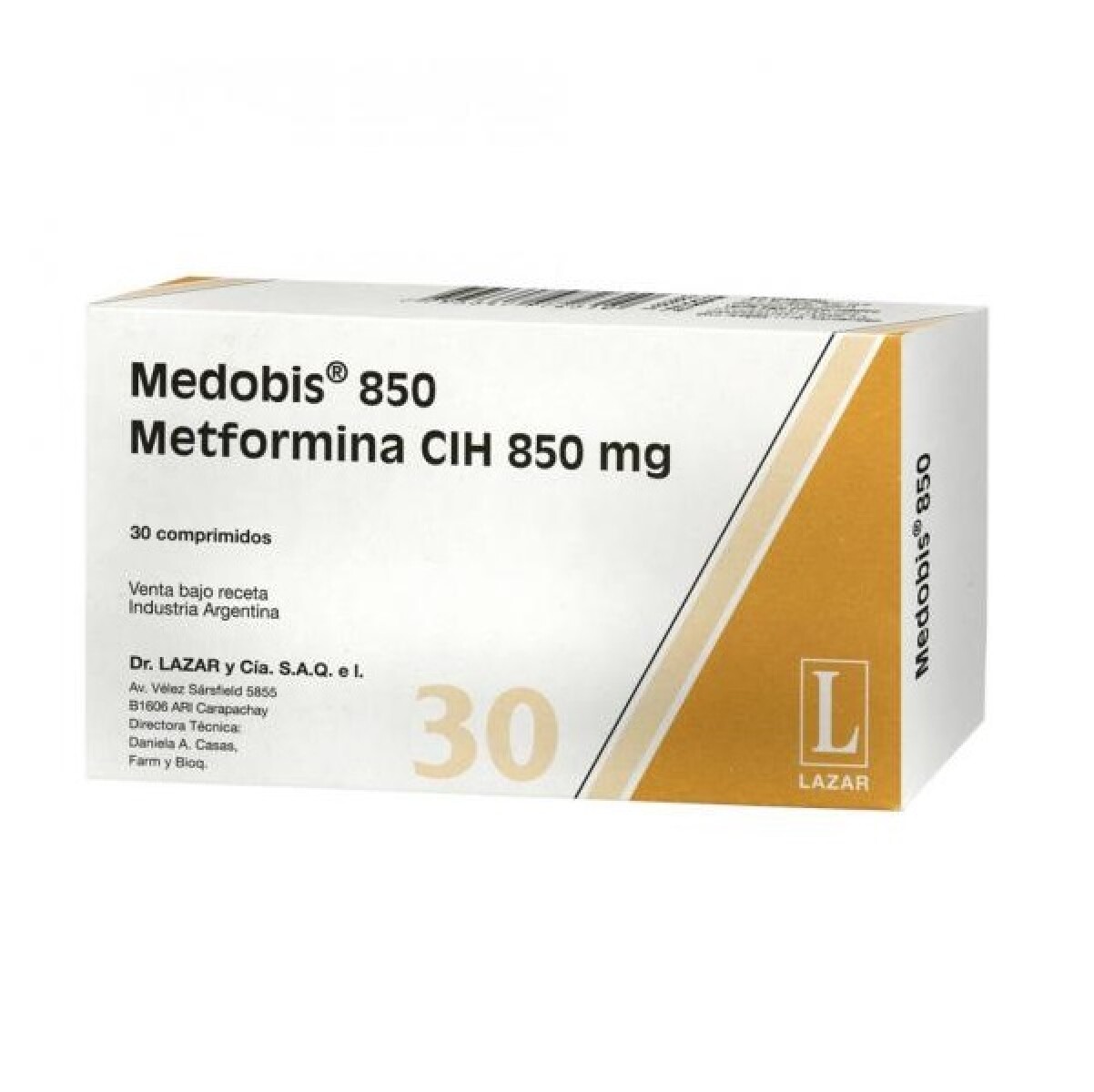 Medobis 850 Mg. 30 Comp. 