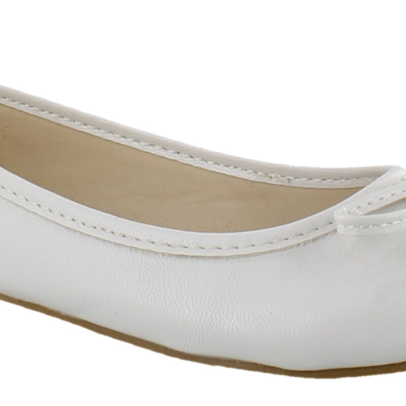 Balerinas Infantiles Croco Kids Ballerina Blanco