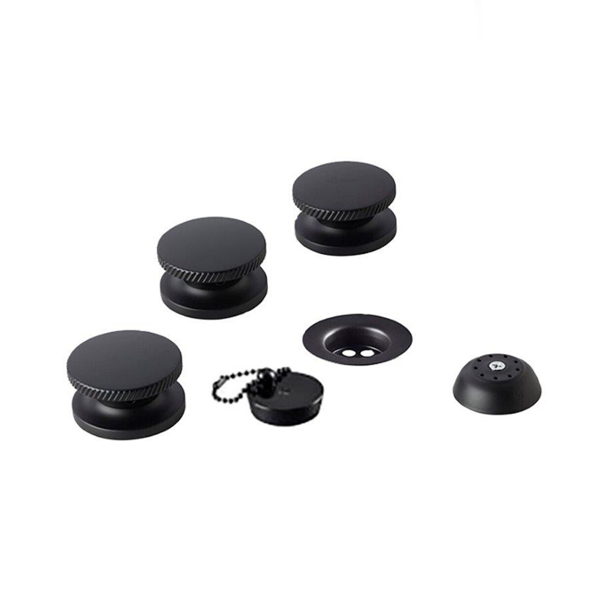 Griferia De Bidet Bimando En Negro Mate Fv Serie Nueva 44 Incl Desague 