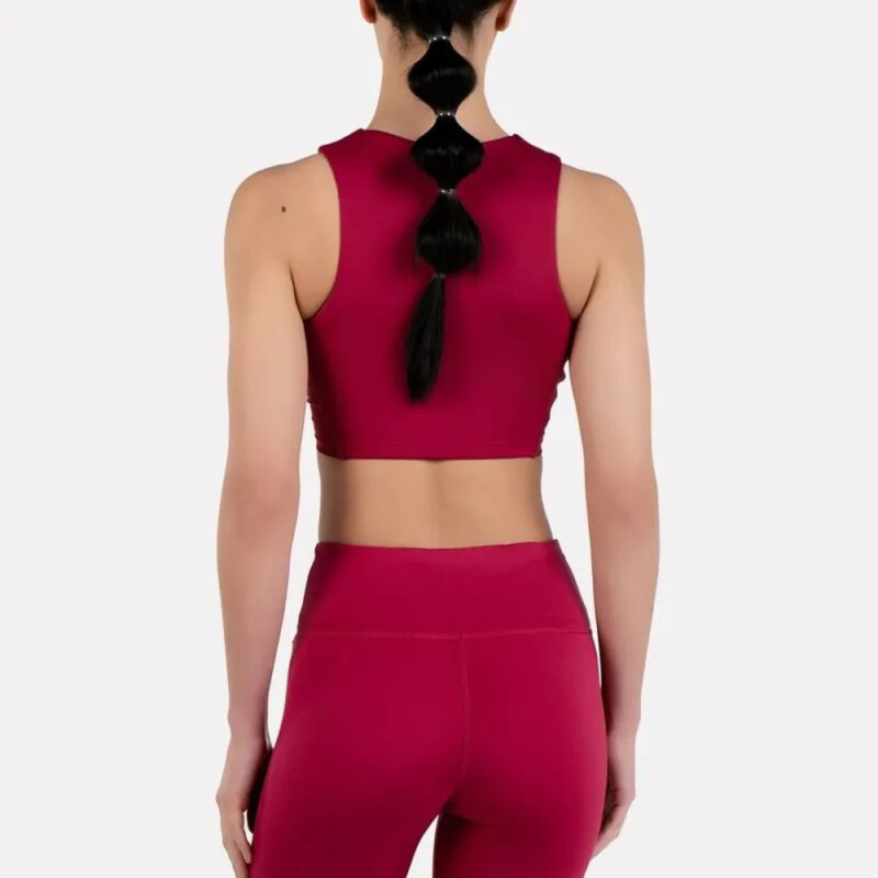 Top Running Lux Contour Crop Mujer Pink