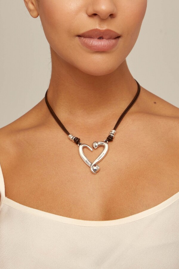 HEART PLATA / BLANCO