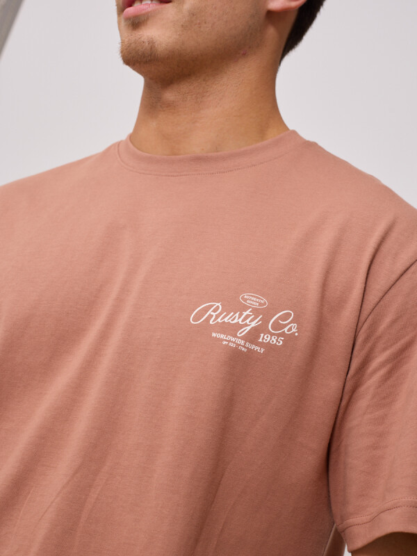 T-SHIRT LYRAT RUSTY Tostado
