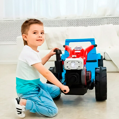 Moto Tractor Con Tráiler Música USB y Luces A Batería Moto Tractor Con Tráiler Música USB y Luces A Batería