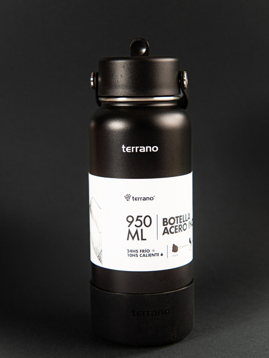 Botella Térmica con Pico 950mL. - Negro 
