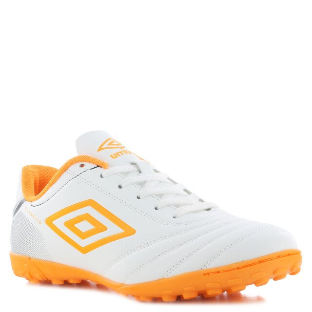 Championes de Hombre Umbro Calzado Clasico TF Blanco - Anaranjado - Negro