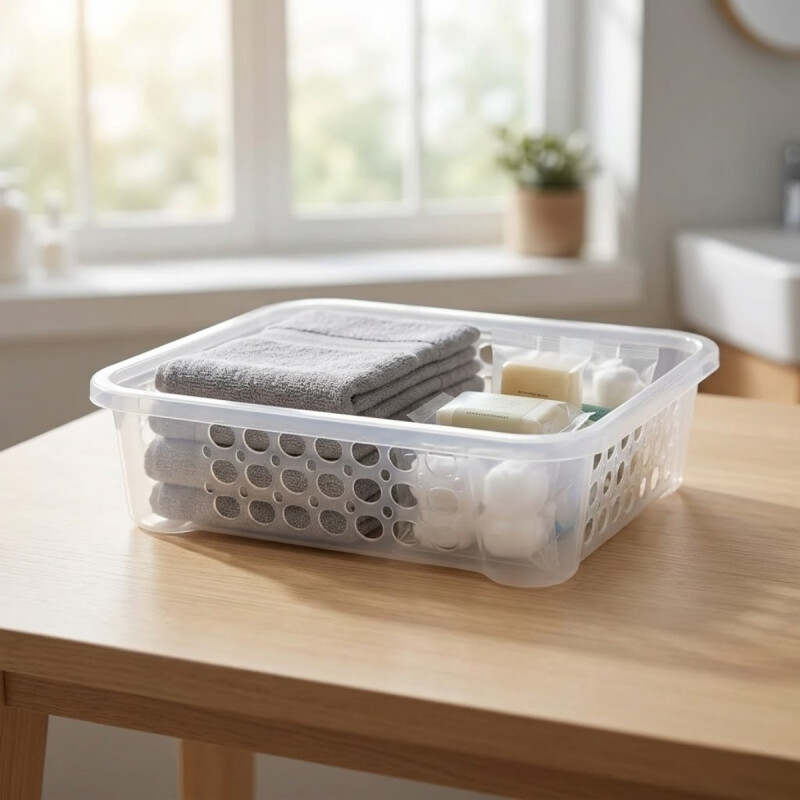 Canasta apilable 3300 ml TRANSPARENTE