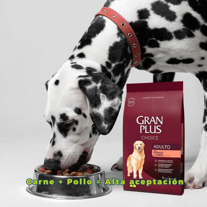 GRAN PLUS CHOICE ADULTO PERRO CARNE Y POLLO 20 KG NUTRICION COMPLETA GRAN PLUS CHOICE ADULTO PERRO CARNE Y POLLO 20 KG NUTRICION COMPLETA