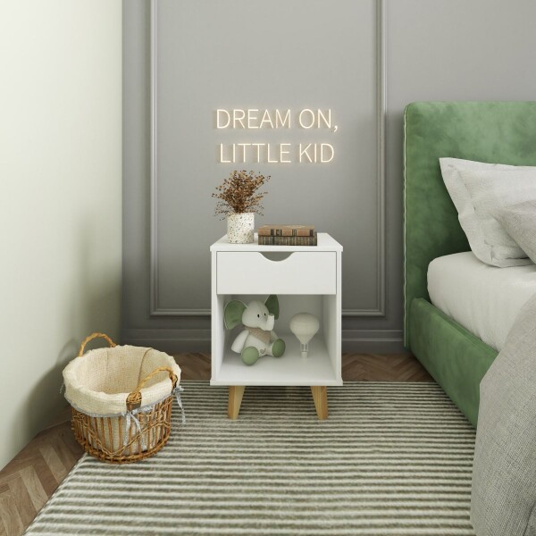 Mesa De Luz Jolie Cajon Mszx169bl MESA DE LUZ JOLIE