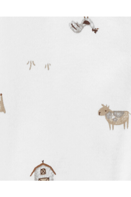 Pack Dos Pijamas con Pie Animales Algodón 0