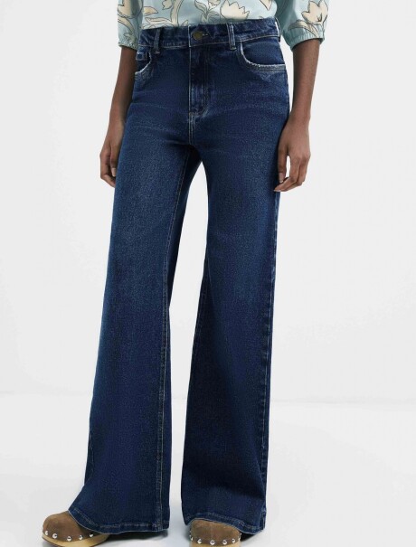 PANTALÓN RECTO AZUL