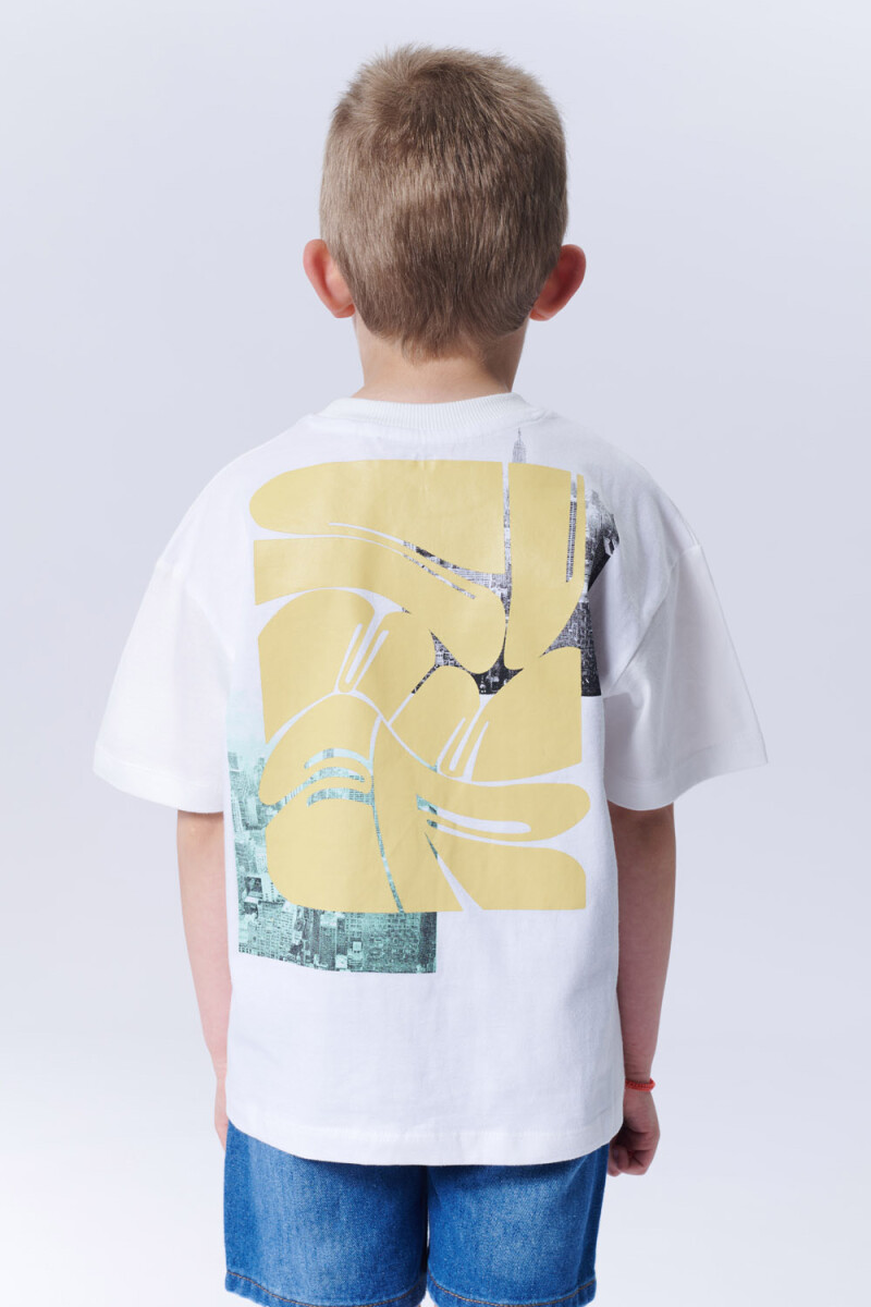 Remera algodón Fotos Blanco