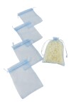 Pack x 100 - Bolsas organza 12x17 cm CELESTE