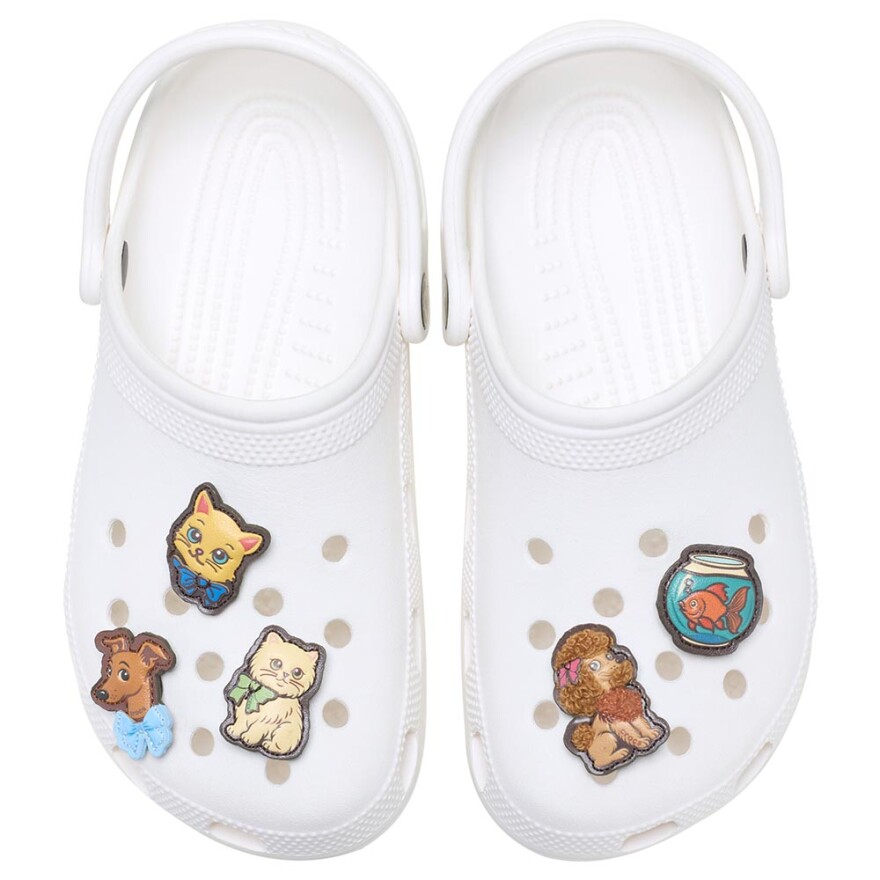 Jibbitz Vintage Pets 5 Pack Multicolor