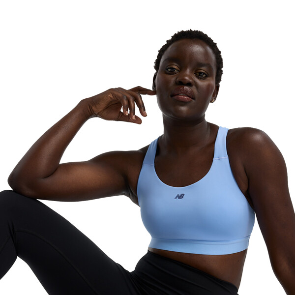 TOP ESSENTIAL TRAINING TOP NEGRO S - NEW BALANCE CELESTE