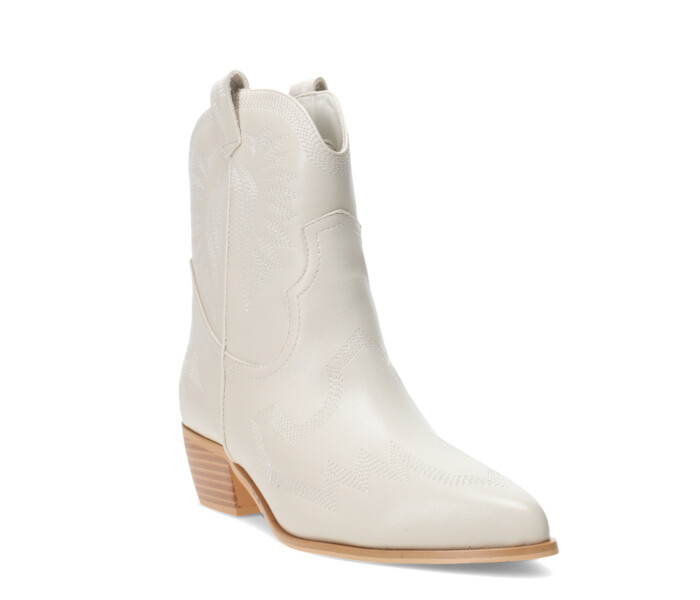 Bota PISCIS estilo tejana baja White