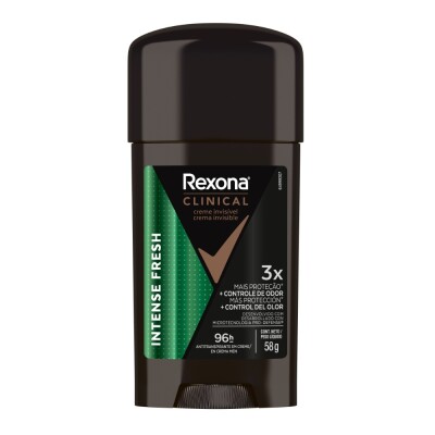 Desodorante Crema Rexona Clinical Men Intense Fresh 58 Grs. Desodorante Crema Rexona Clinical Men Intense Fresh 58 Grs.