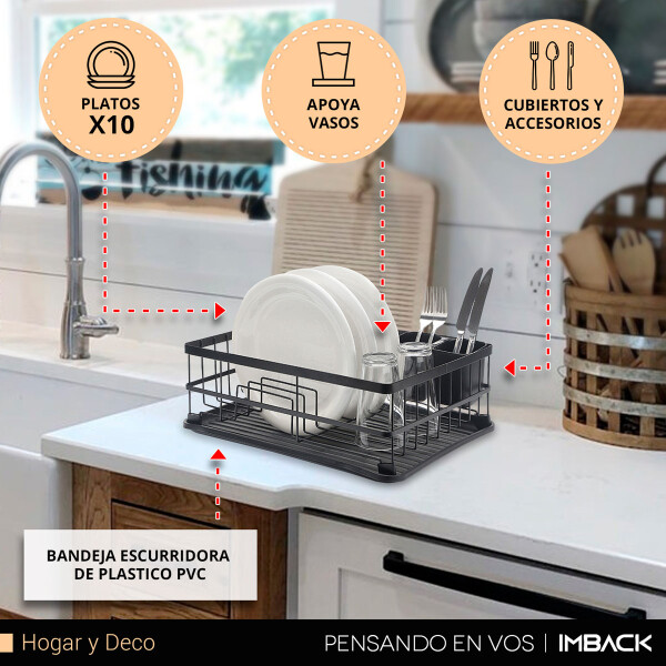 Escurridor de Platos de Cocina Escurreplatos Negro sp006 Escurridor de Platos de Cocina Escurreplatos Negro sp006