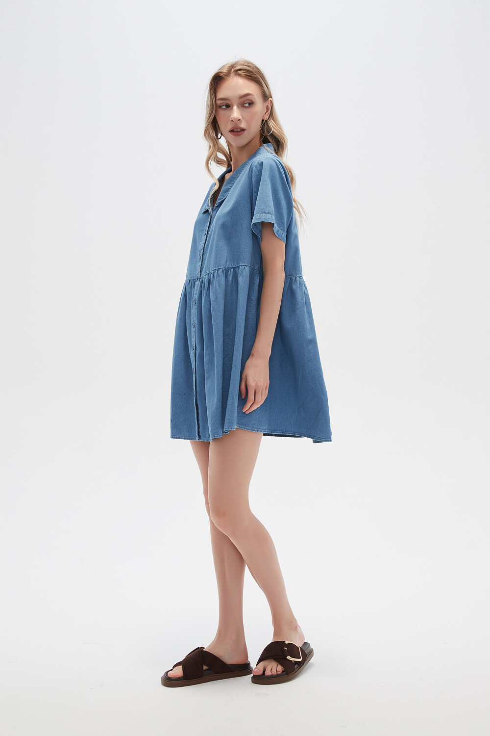 Vestido Crypto Celeste