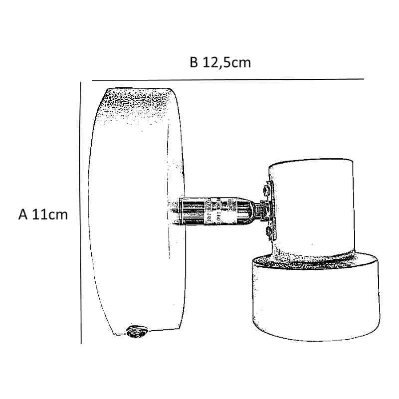 """""APLQIUE 1 LUZ """"FERGAL"""" GU10 50W BLANCO""" """""APLQIUE 1 LUZ """"FERGAL"""" GU10 50W BLANCO"""