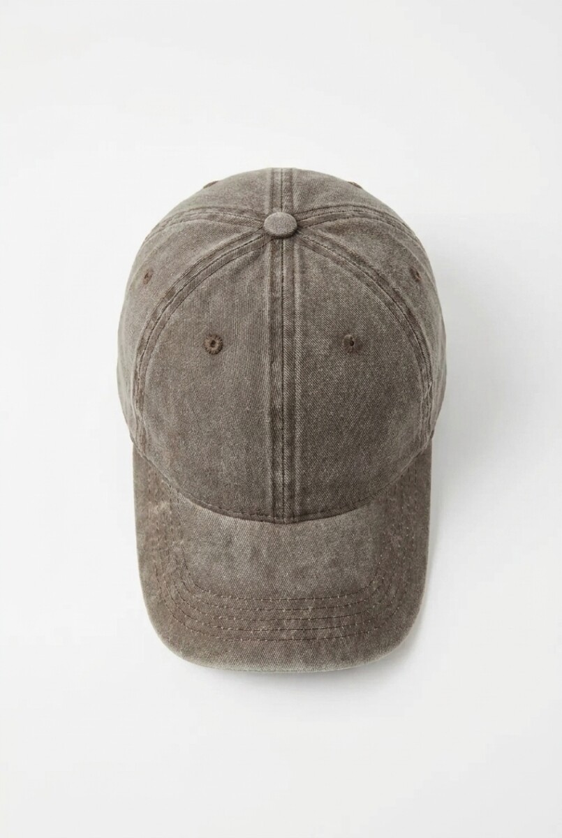 Cap washed - marrón 