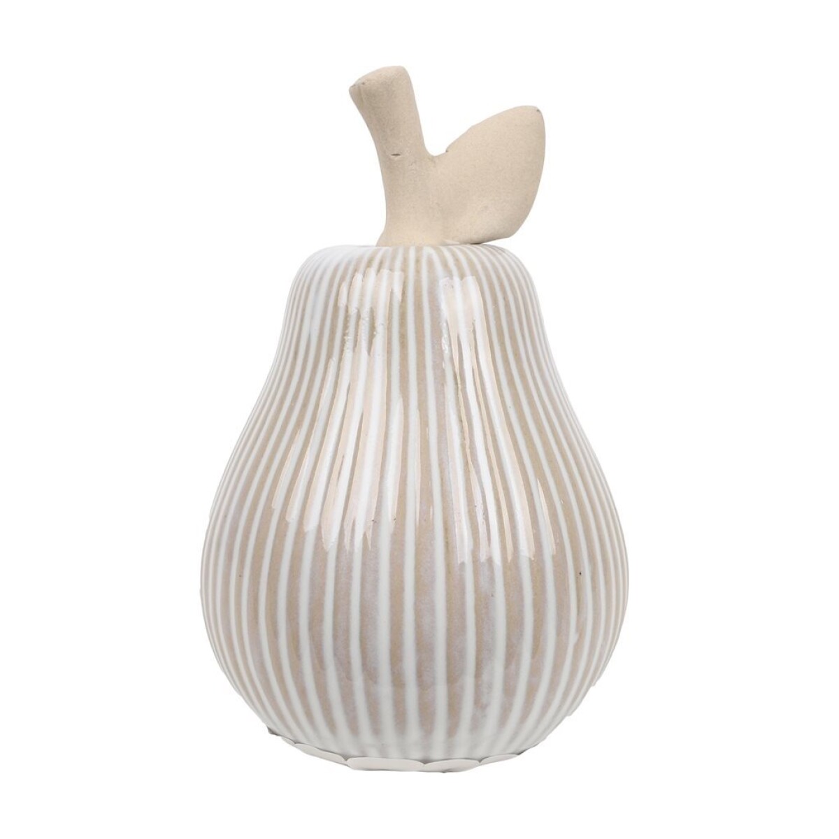 PERA CERAMICA ACANALADA 8.5x8.5x13CM TORNASOLADO 