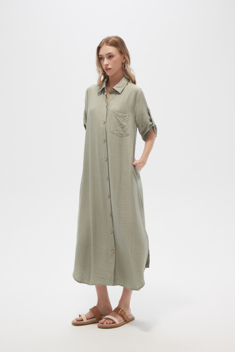 Vestido Voce Verde Azulado