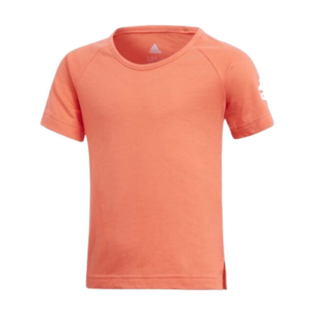 Remera Infantil Adidas Cotton Jrs Rojo - Blanco