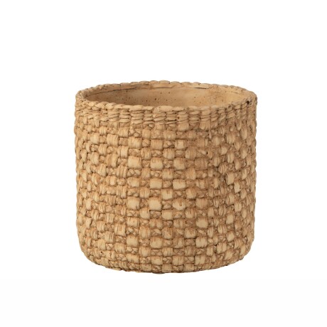 MACETA CEMENTO NATURAL-BEIGE WOVEN