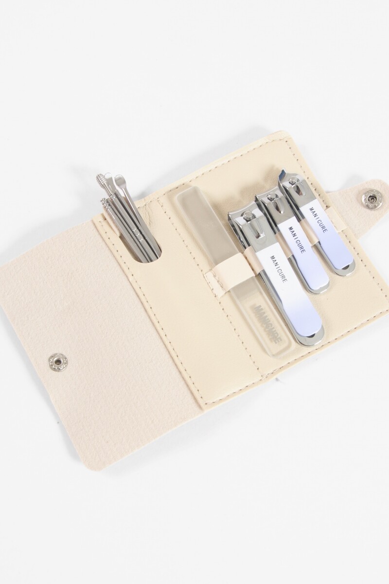 Set manicura 10 piezas beige
